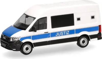 Produktbild von Herpa 098021 - 1/87 MAN TGE Kasten Hochdach "Justiz" - Neu