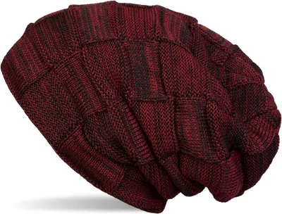 Produktbild von styleBREAKER warme Feinstrick Checked Beanie Mütze mit Flecht Muster und sehr weichem Fleece Innenfutter, Uni 04024090
