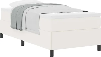 Produktbild von Boxspringbett Creme 80 x 200 cm Cordstoff