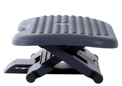 Immagine prodotto di Poggiapiedi ergonomico in plastica | Colore: nero | Dimensioni: 13,77 x 18,11 x 4,33 cm