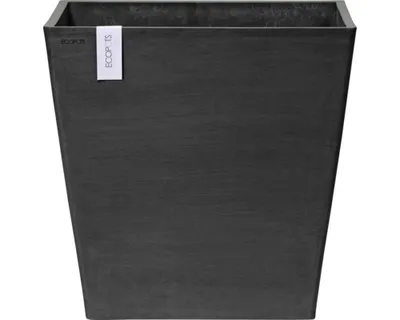 Obrázek produktu pro Květináč Ecopots Rotterdam plastový Ø 46,6 cm 50,2 x 50,2 x 49,5 cm tmavě šedý