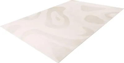 Produktbild von Batucci Bergamo modernes 3D-Vloerkleed in Creme, 80x150 cm, stilvolles Design für Wohnzimmer und Schlafzimmer