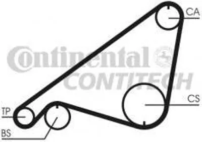 Produktbild von Contitech Zahnriemen  CT752