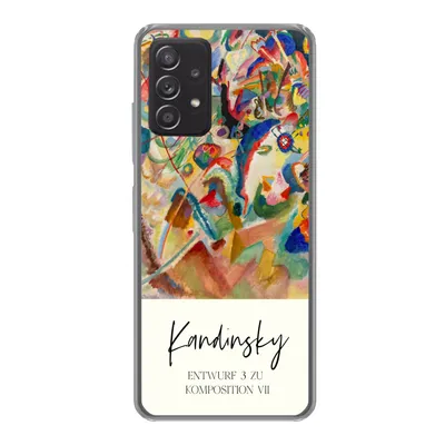 Produktbild von MuchoWow® Handyhülle Schutzhülle Hülle für Samsung Galaxy A33 5G Entwurf 3 zu komposition VII - Kandinsky - Alte Meister Silikon Softcase Handy Hülle - Kartenhalter