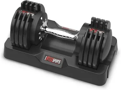 Produktbild von Famanu Verstellbare Hantelset 12 kg - Ideal für Training zu Hause und im Büro mit rutschfesten Griffen