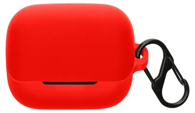 Produktbild von kwmobile Schutzhülle für Anker Soundcore K20i Hülle - TPU Silikon Case für Kopfhörer Ladecase - stoßfestes Cover mit Karabiner - Rot