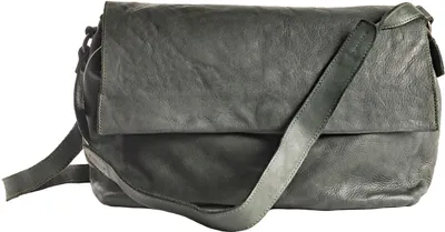 Produktbild von HAROLD'S Leder Schultertasche Umhängetasche Submarine Handbag Flap Green dunkelgrün
