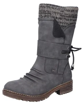Produktbild von Rieker Damenstiefel anthrazit/schwarzWildebuk Warmfutter mit Menbrane Z478345 (38/anthrazit)