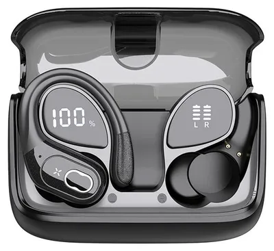 Produktbild von Bluetooth 5.4 Sport Kopfhörer, 45h Akku, IPX5, DNS Noise Cancelling Mic, Bass 3.0, USB-C – für Joggen & Gym