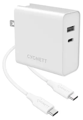 Productafbeelding van Cygnett PowerPlus oplader voor laptop, smartphone en tablet, wit, voor gebruik binnenshuis