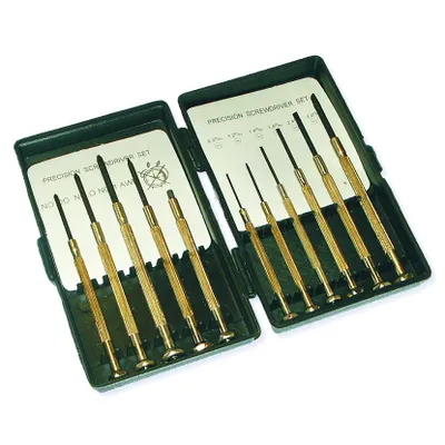 Image de Jeu de tournevis d'horloger 11pcs.