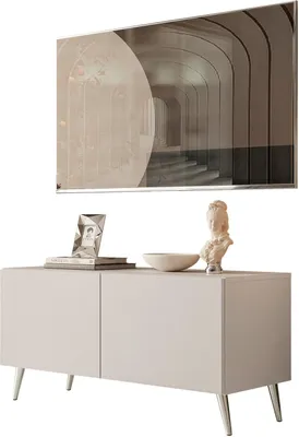 Produktbild von RTV-Schrank COLGANTE KASCHMIR 100 cm auf Beinen, Beine: Chrom