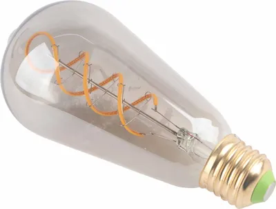 Image de ST64 Vintage Lampe LED à intensité variable - 360lm Lampe à filament à lumière chaude pour la maison, la chambre à coucher, le bureau, 220V