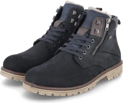 Produktbild von Rieker Herren Schnürboots/ Winterstiefeletten Dunkelblau wasserfest Größe: 43