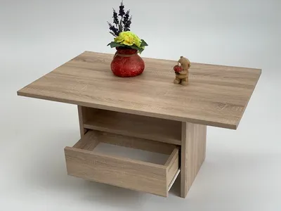 Produktbild von Möbel SD Couchtisch Celine mit  Schubkasten in Sonoma Eiche hell Sägerau