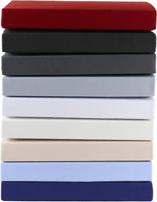 Immagine prodotto di Lenzuola di alta qualità, 90x200 - 100x200 cm, 100% cotone jersey, colore bianco