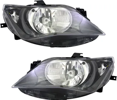 Produktbild von TYC Scheinwerfer Set für Seat Ibiza 5 6J 4/2012- Single H4 Schwarz LWR Stellmoto