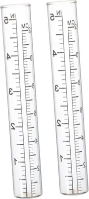 Immagine prodotto di Tubi di ricambio per pluviometri trasparenti; ricambi per la misurazione delle precipitazioni in giardino e all'aperto; accessori di alta qualità per pluviometri con tubi