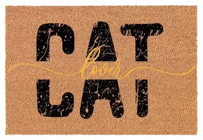 Produktbild von TabPrint Kokos-Fußmatte Cat Lover 40x60 cm Antirutsch