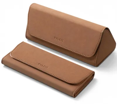 Zdjęcie produktu dla Etui na okulary ze skóry - Składane, twarde etui z magnetycznym zamknięciem
