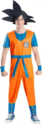 Image de Dragon Ball Z - Costume pour homme « Goku » Set SM3624 (L) (orange/bleu/noir)