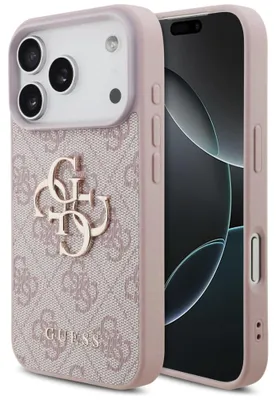 Produktbild von GUESS Hard Cover 4G Big Metal Logo Pink, für Apple iPhone 17 Pro Max, GUHCP17X4GMGPI