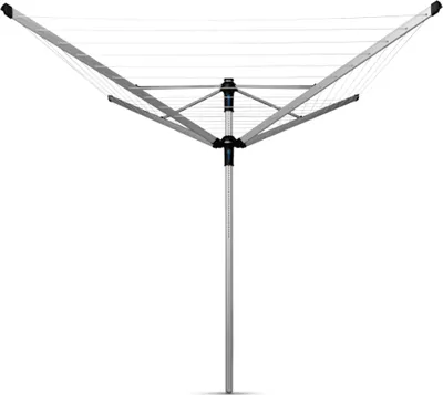 Image de Brabantia - Lift-O-Matic Advance Advance drehbaren Wäschespinne - Easy Lift-Systems - UV-beständige Wäscheleine, 50 m - Kein Durchhängen - Auch für Kleiderbügel - Metallic Grey - ø 295cm