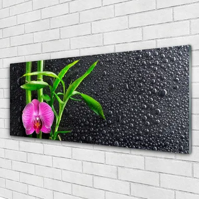 Produktbild von Acrylglasbilder 125x50 Wandbild Druck Bambusrohre Blume Pflanzen