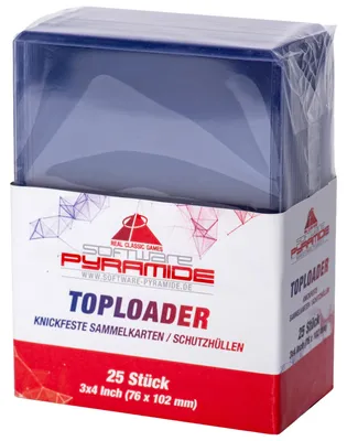 Produktbild von Software Pyramide Toploader Hüllen 25er Pack - 7,6 x 10,2 cm
