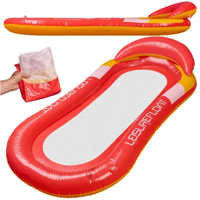 Immagine prodotto di Materasso gonfiabile da piscina con rete, rosso