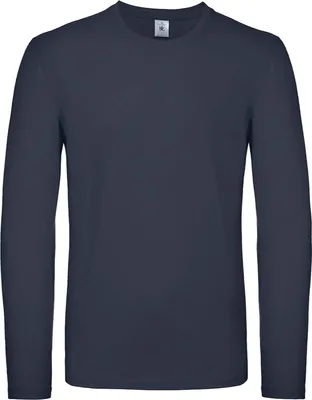 Obrázok produktu pre Pánske tričko s dlhým rukávom B&C #E150 RW6527 (2XL) (námornícka modrá)