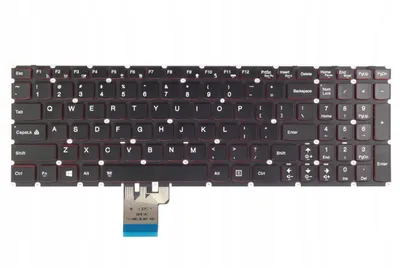 Immagine prodotto di Tastiera per laptop Tradebit per Lenovo IdeaPad Y50-70 e Y70-70, layout QWERTY USA, retroilluminata