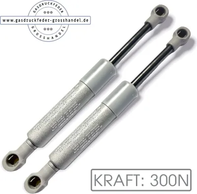 Produktbild von 2X Gasdruckfeder 300N Ersatz für LIFT-O-MAT 195mm Gasfeder Gasdruckdämpfer Kesseböhmer Liftomat Küche Möbel