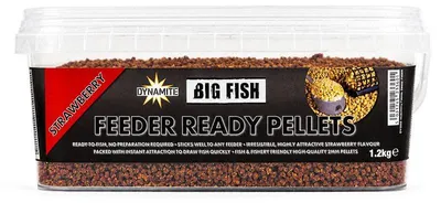 Produktbild von Dynamite Baits Big Fish Feeder Ready Pellets Strawberry 2 mm 1,2 kg