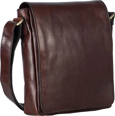 Produktbild von LEONHARD HEYDEN Leder Umhängetasche Tablettasche mit Laptopfach Cambridge Messenger Bag Redbrown braun