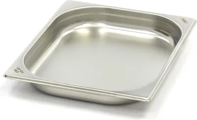 Image de Maxima - Récipient Gastro Gastronorm - 1/2 GN - 4 cm de profondeur - Acier inoxydable