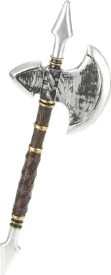 Image de Hache de guerrier Viking or-argent - taille unique
