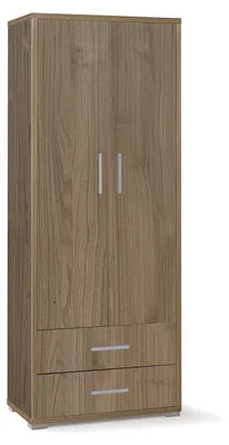 Immagine prodotto di Armadio 2 Ante 2 Cassetti 71x182x41 cm Noce Stelvio