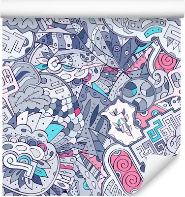 Zdjęcie produktu dla Tapeta Ozdoba Ścienna 3D do pokoju młodzieżowego pastelowe graffiti