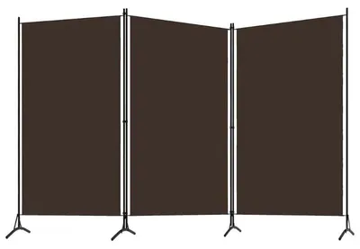 Obrázok produktu pre Rozdeľovač priestoru – paravent – 3-dielny, skladací – 260 x 180 cm – látka s oceľovým rámom – ochrana súkromia v interiéri – armygren
