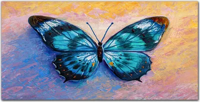 Produktbild von Coloray Bild aus Acryl 120 cm x 60 cm - Wanddekoration Küche Acrylblock mit Bild Dekoration Wohnzimmer Gehärtetes Acryl - Insekt Schmetterling Farbe