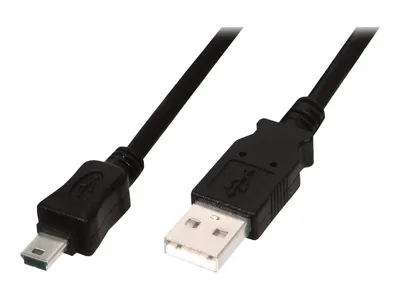 Immagine prodotto di DIGITUS USB 2.0 Anschlusskabel Typ A -mini B St/St 3.0m, sw