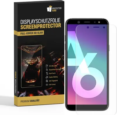 Produktbild von 2x Displayschutzfolie für Samsung Galaxy A6 FULL-COVER Displayfolie HD KLAR