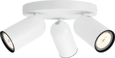Image de Philips myliving 5058331PN, Spot d'éclairage en surface, GU10, 3 Glühbirne(n), LED, 220-240, Weiß