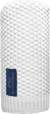Produktbild von Bocioland Baby Decke | 80x100cm | Bambus-Baumwolldecke | Weiß