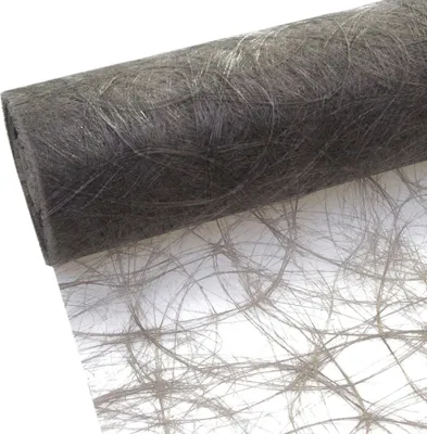 Produktbild von Sizoweb Tischläufer - anthrazit-taupe - 30 cm - 25 m + 100 Dekodiamanten 64 026-R 300 D