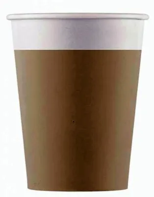 Image de Gobelets en papier 200ml, tortora 8. pcs, compostables
