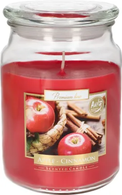 Produktbild von KOTARBAU® Duftkerze Duft Groß im Glas mit Deckel Apple-Cinnamon Geschenkidee Aromatherapie Dekorations-Kerzen Brenndauer bis zu 100 Stunden