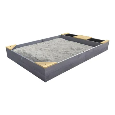 Produktbild von Axi Sandkasten Kelly 180 x 118 x 21,8 cm Holz Grau