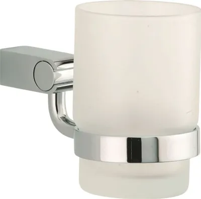 Produktbild von Sanwood Wand Bad Accessoires Zahnputz Becher Zahnbürsten Messing verchromt Delphi